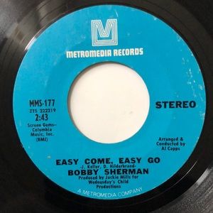 Bobby Sherman Vinyl 45 Record '70